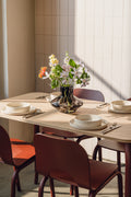 Table Meko - Grand - Oak Top/Auburn Red Legs