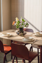 Table Meko - Grand - Oak Top/Auburn Red Legs