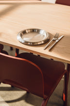 Table Meko - Grand - Oak Top/Auburn Red Legs