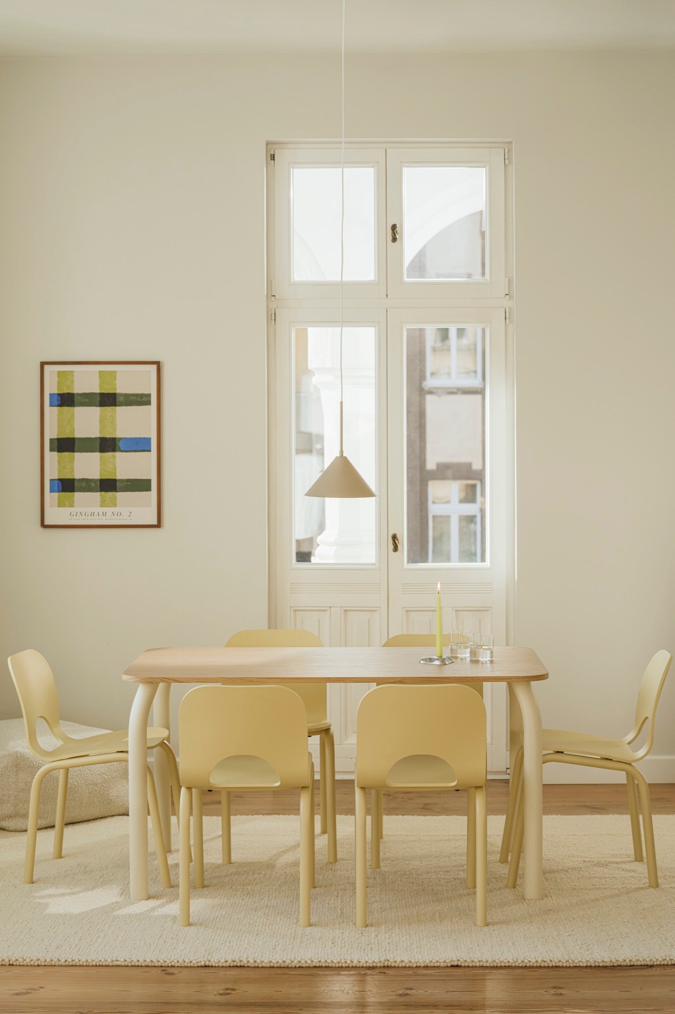 Table Meko - Grand - Oak Top/Piazza Beige Legs