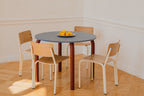 Meko Table - Small - Frosty Blue Top/Auburn Red Legs