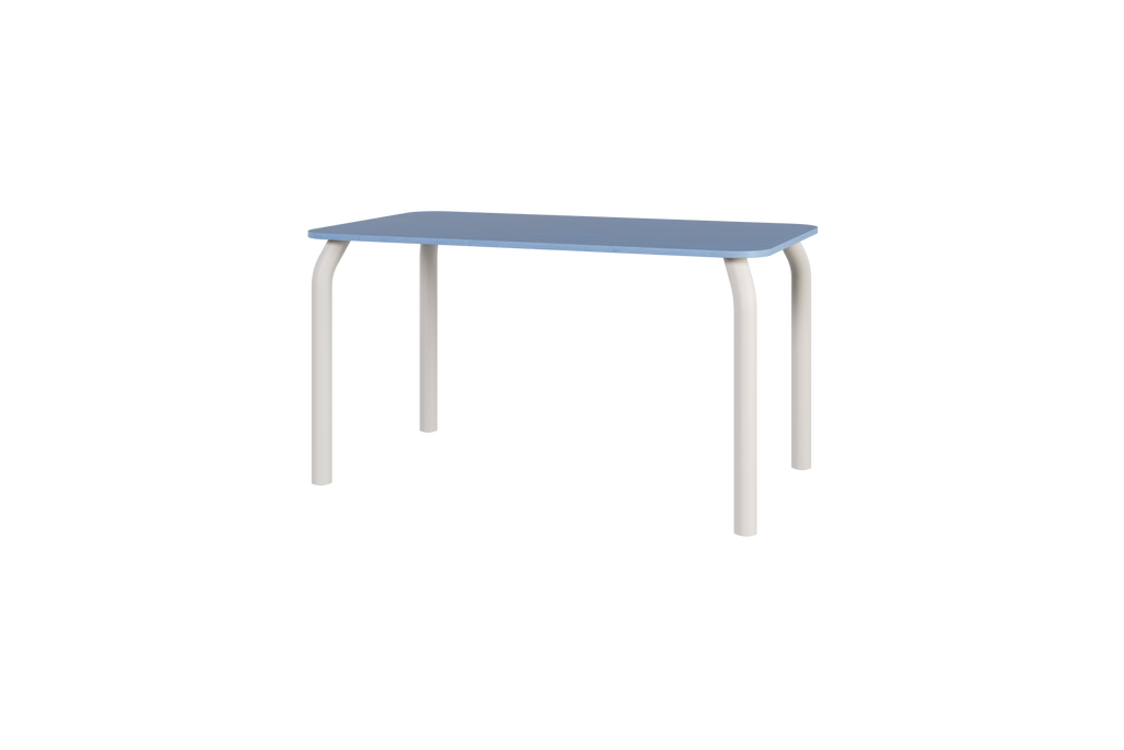 Meko Table - Large - Frosty Blue Top/Piazza Beige Legs