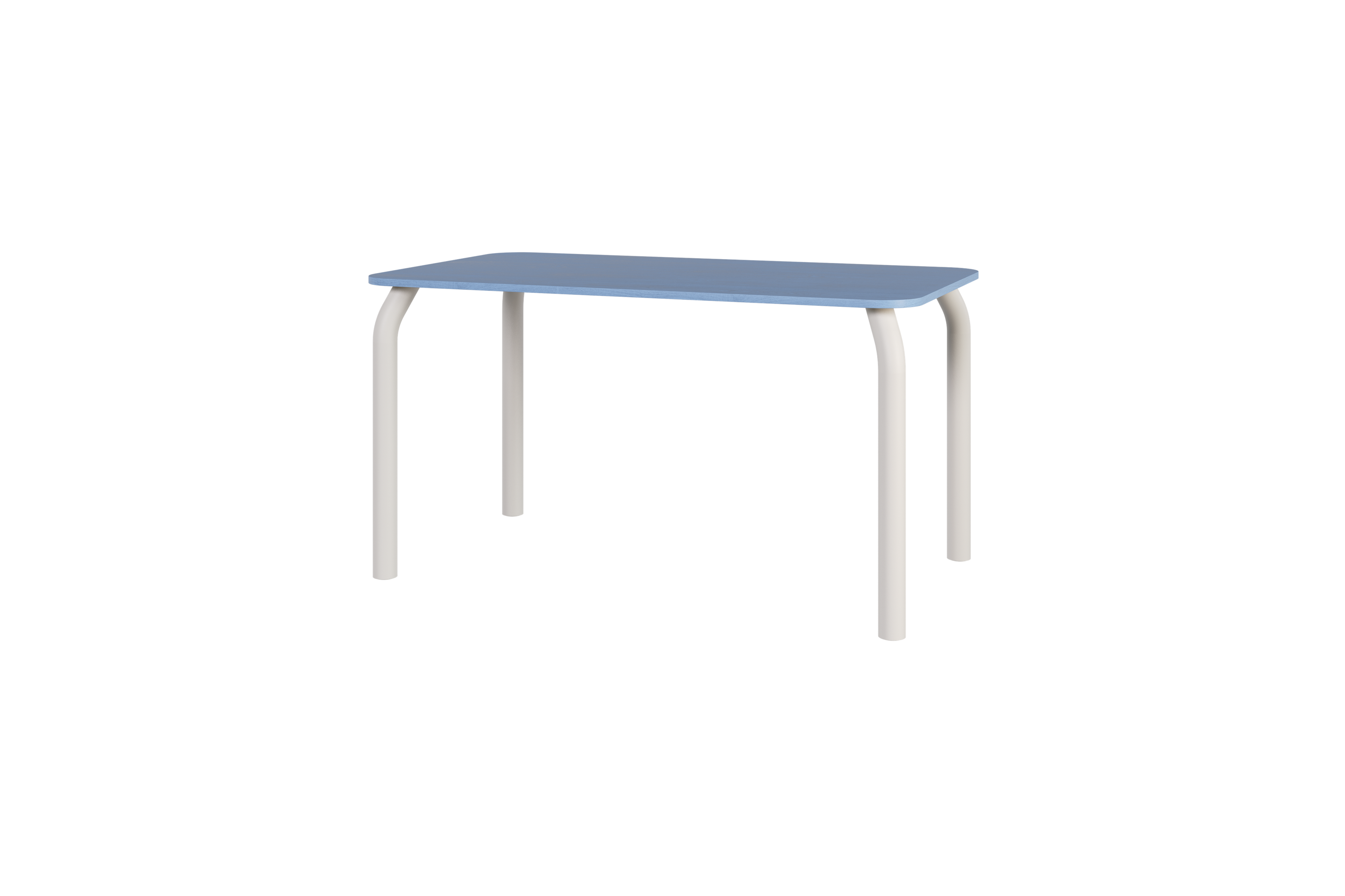 Meko Table - Large - Frosty Blue Top/Piazza Beige Legs