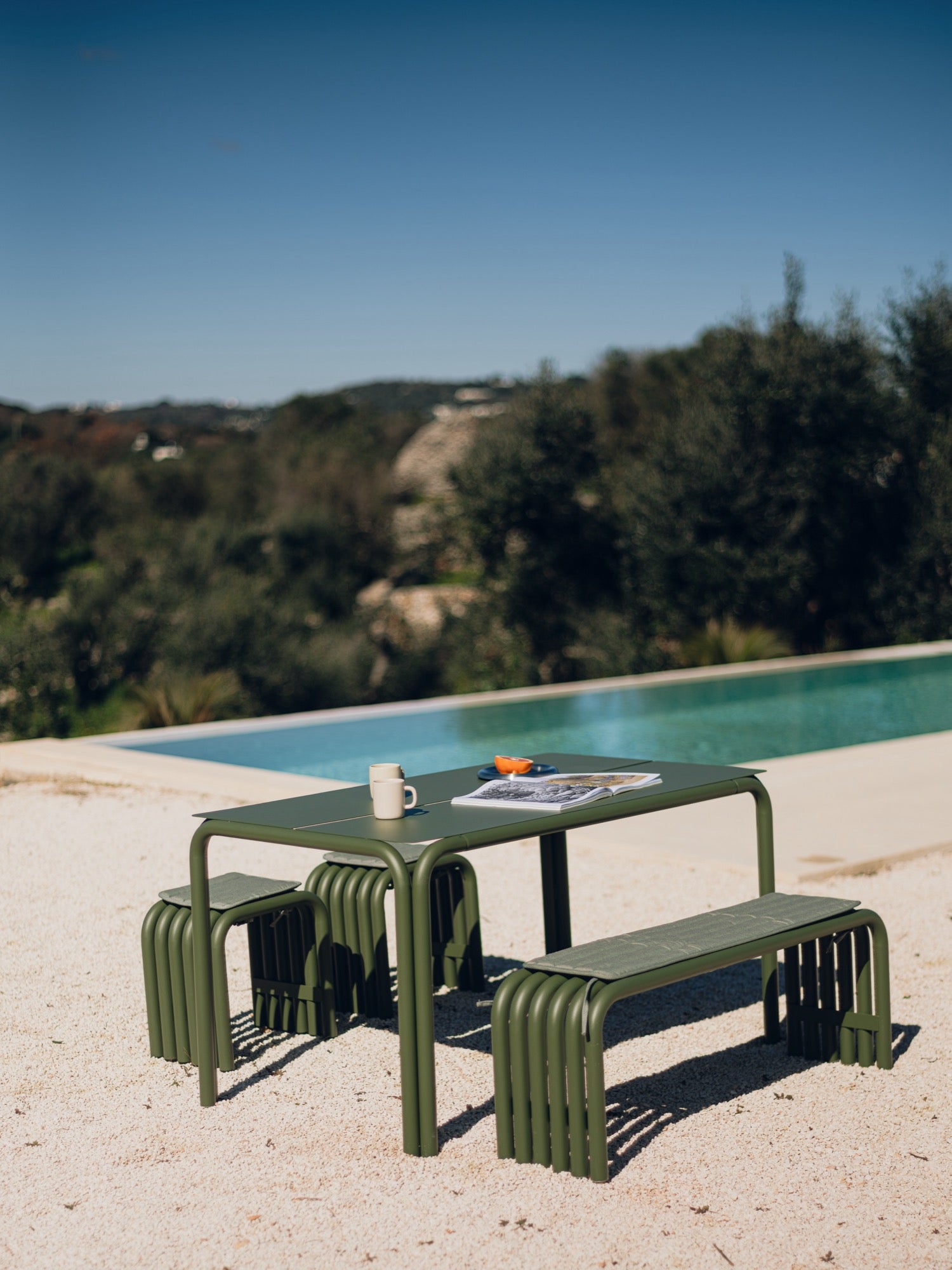 Nokk - Table - Steel - Forest Green