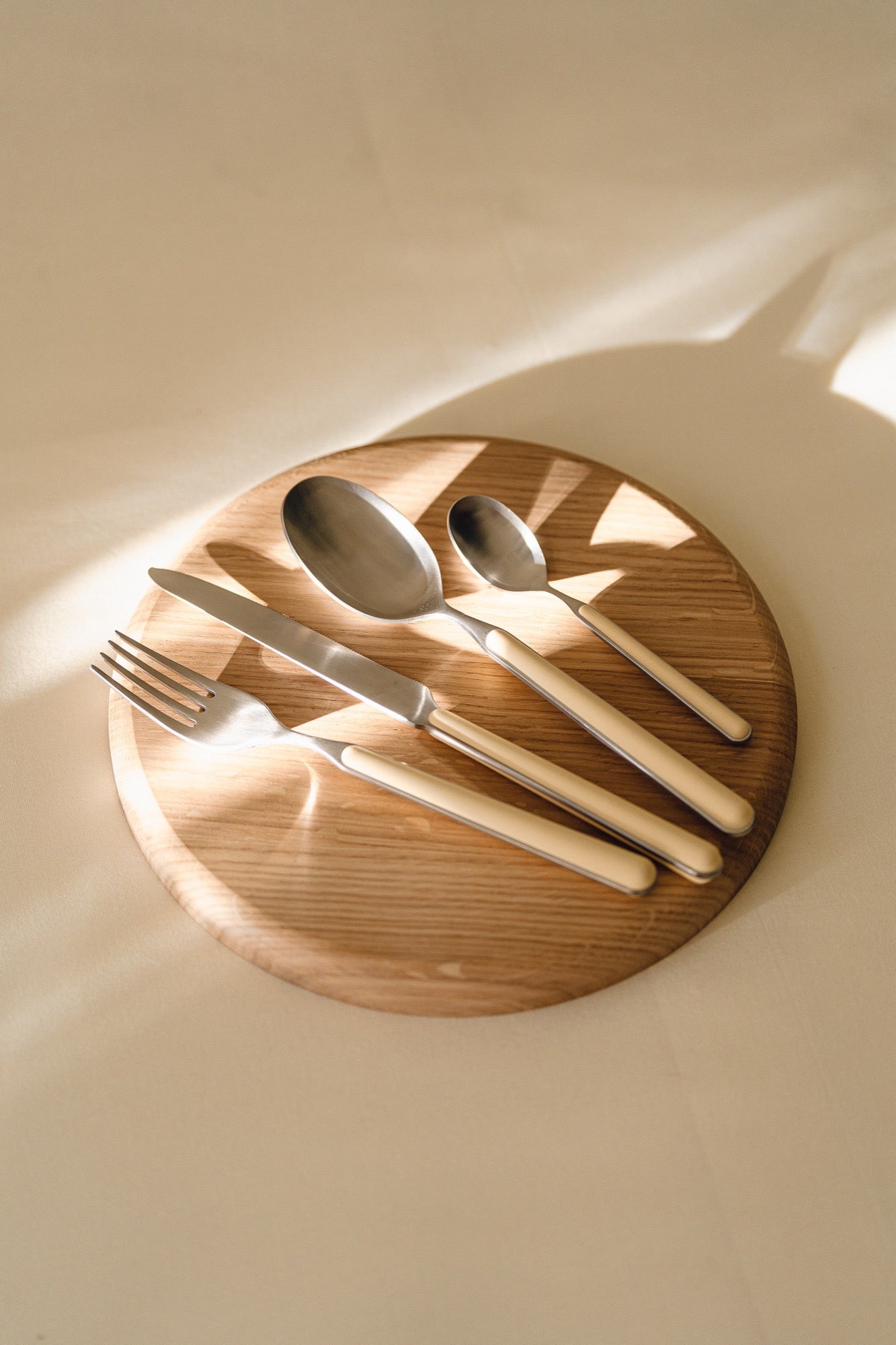 Noli - Cutlery Set for 1 Person - Stainless Steel - Butter Yellow