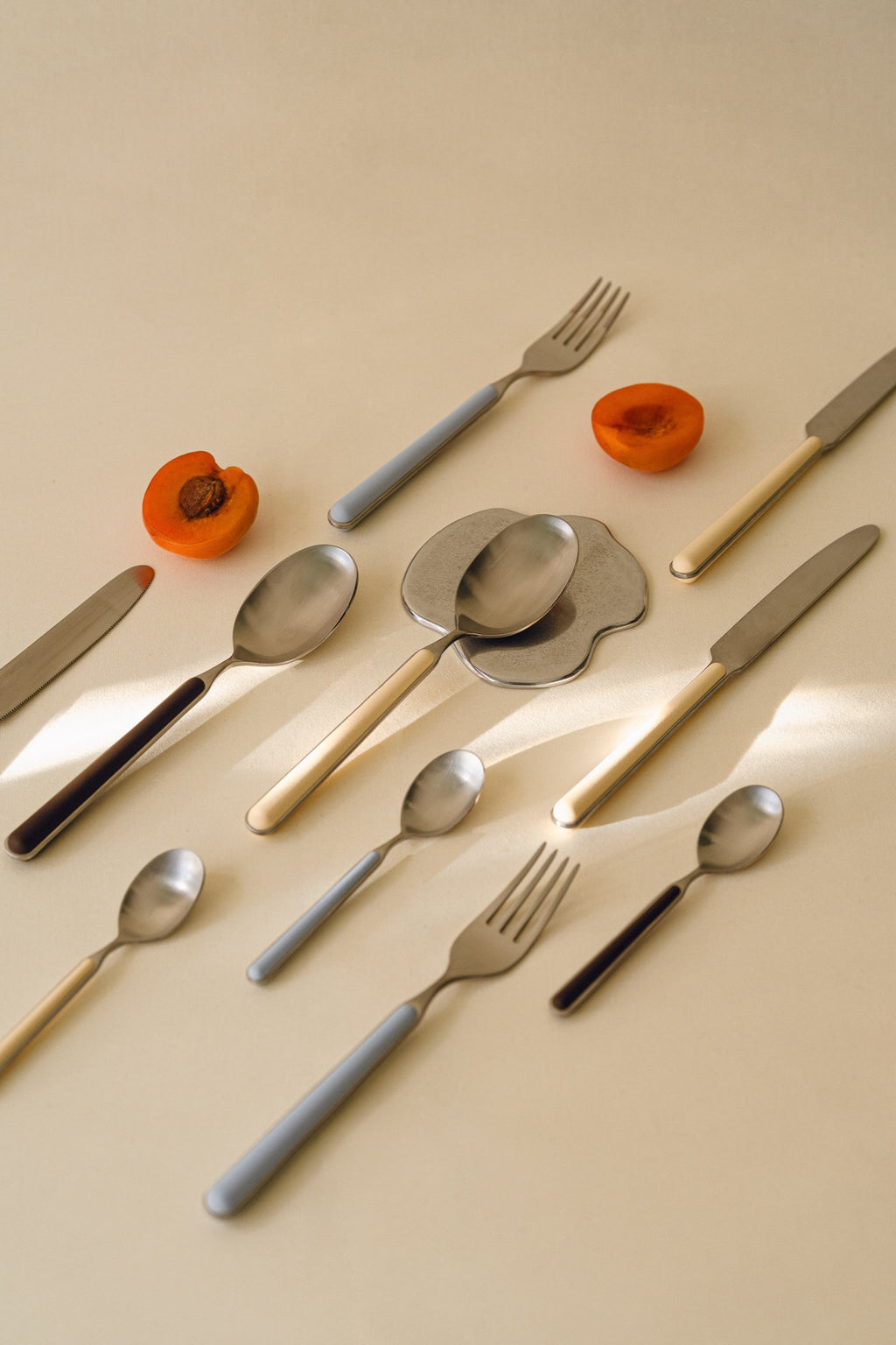 Set of 4 Noli Cutlery - 1 Person - Baby Blue
