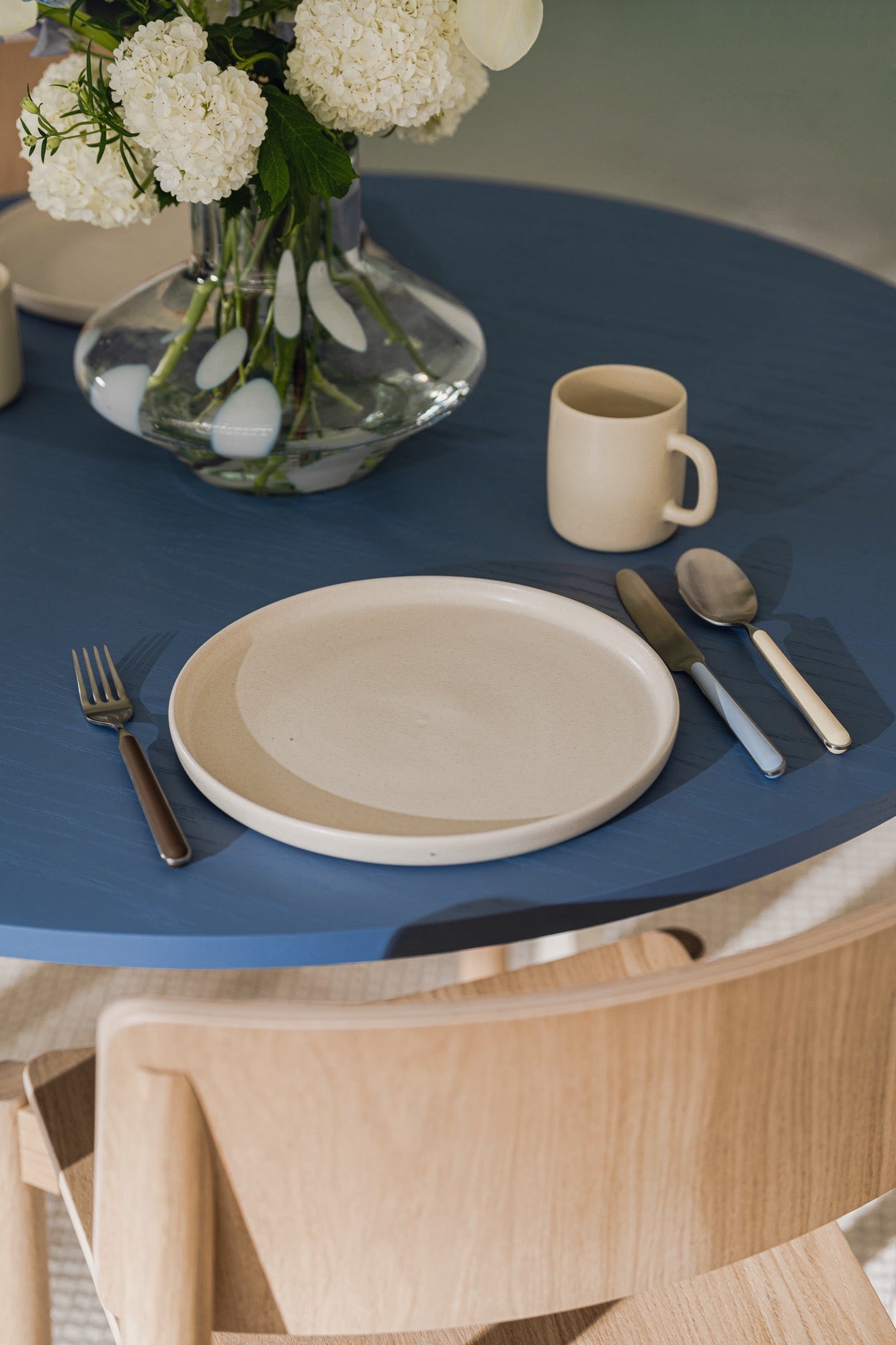 Set of 4 Noli Cutlery - 1 Person - Baby Blue