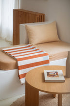 Onu - Plaid - Coton - Terracotta