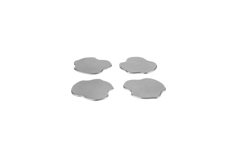 Lot De 4 Dessous De Verre Plama - Raw Aluminium