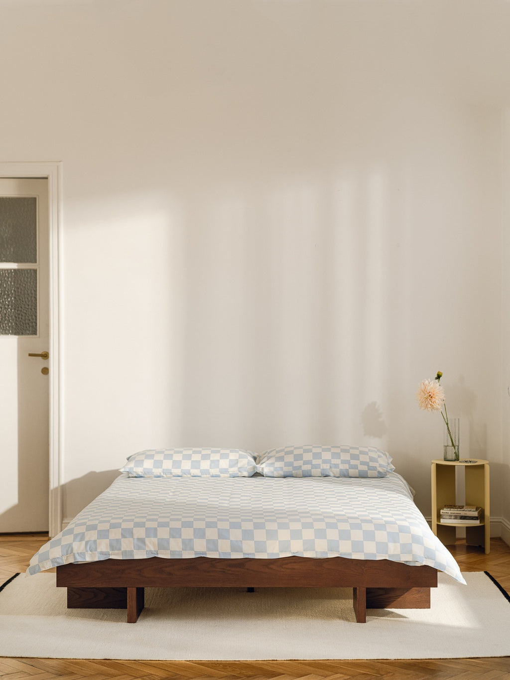 Plu Duvet Cover - Baby Blue & Classic White