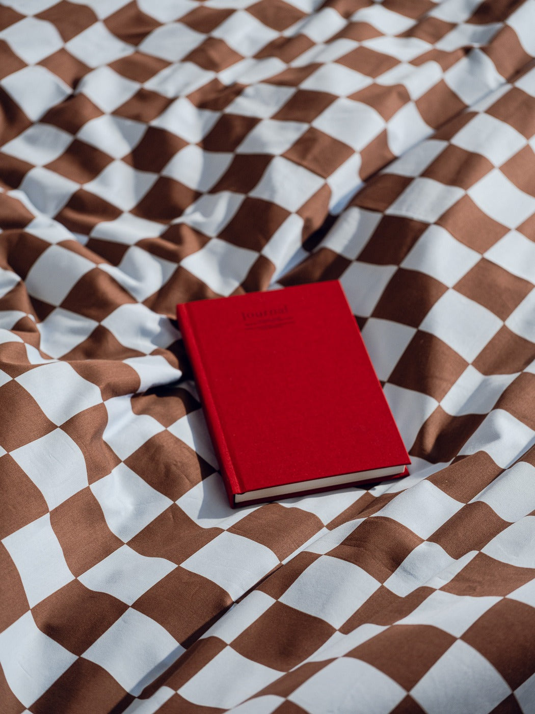 Plu Duvet Cover - Baby Blue & Cocoa Brown