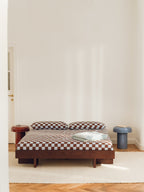 Funda De Almohada Plu - Baby Blue & Cocoa Brown