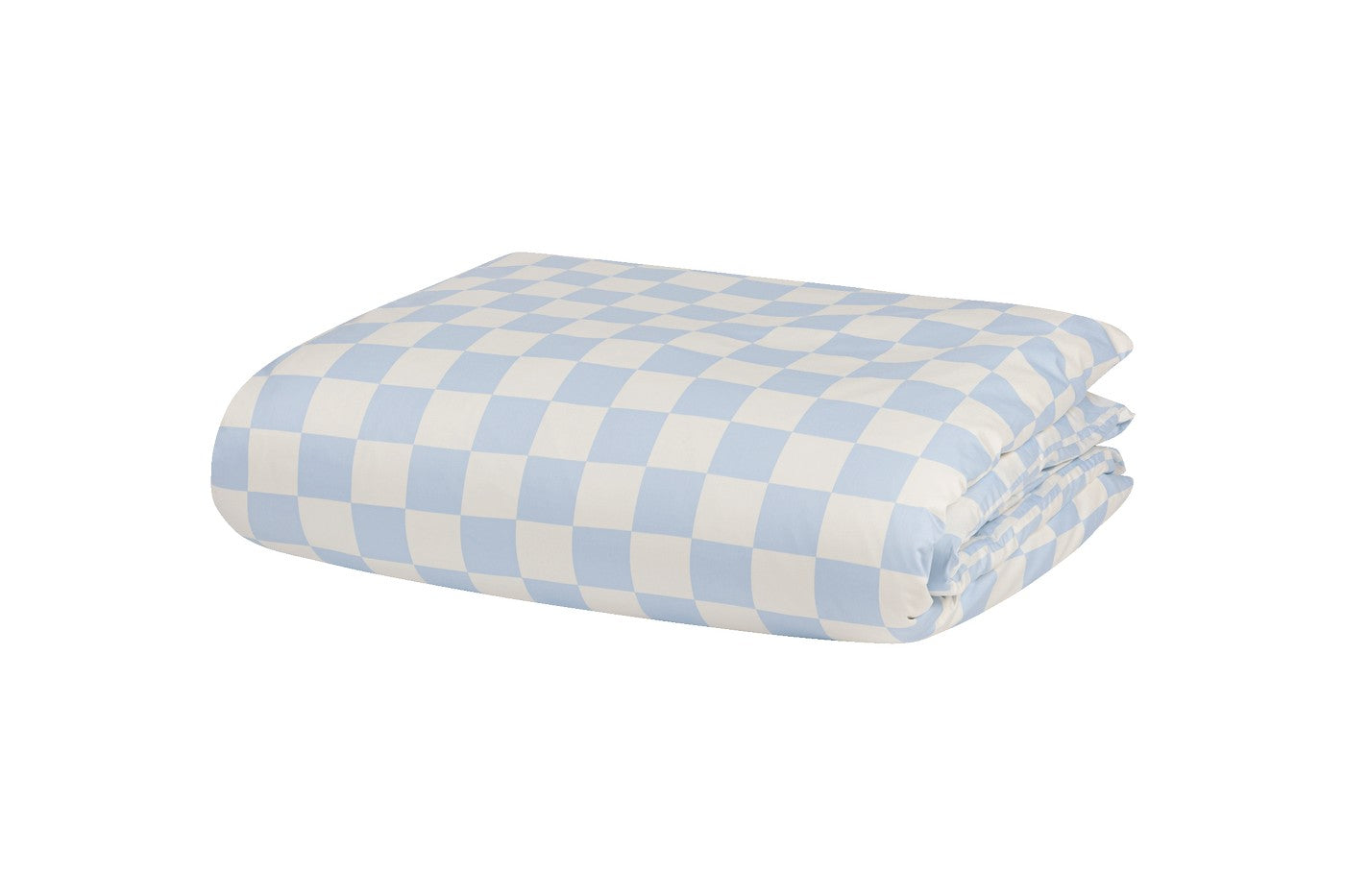 Plu Duvet Cover - Baby Blue & Classic White