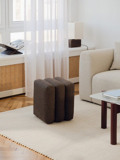 Pouf Radd - Chocolate Brown Boucle