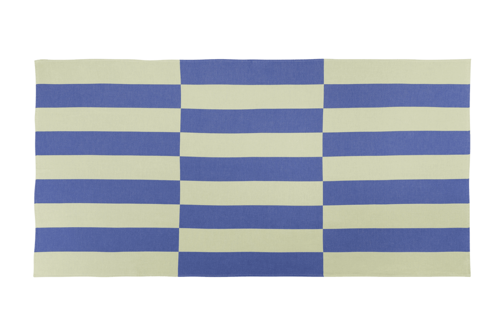 Su Beach Towel - Lime & Blue