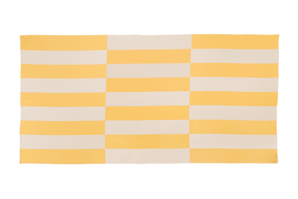 Su Beach Towel - Yellow & Beige