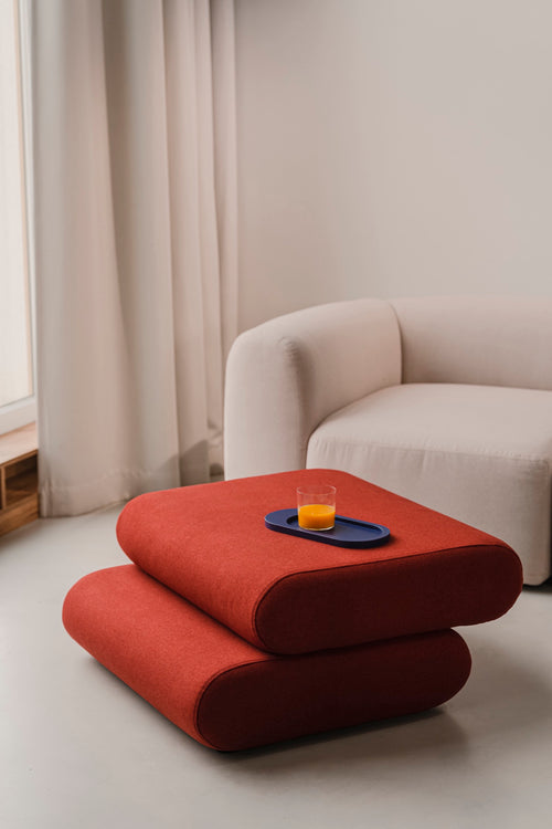 Pouf Taso - Poppy Red