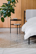 Bedside Table OS -Black Oak