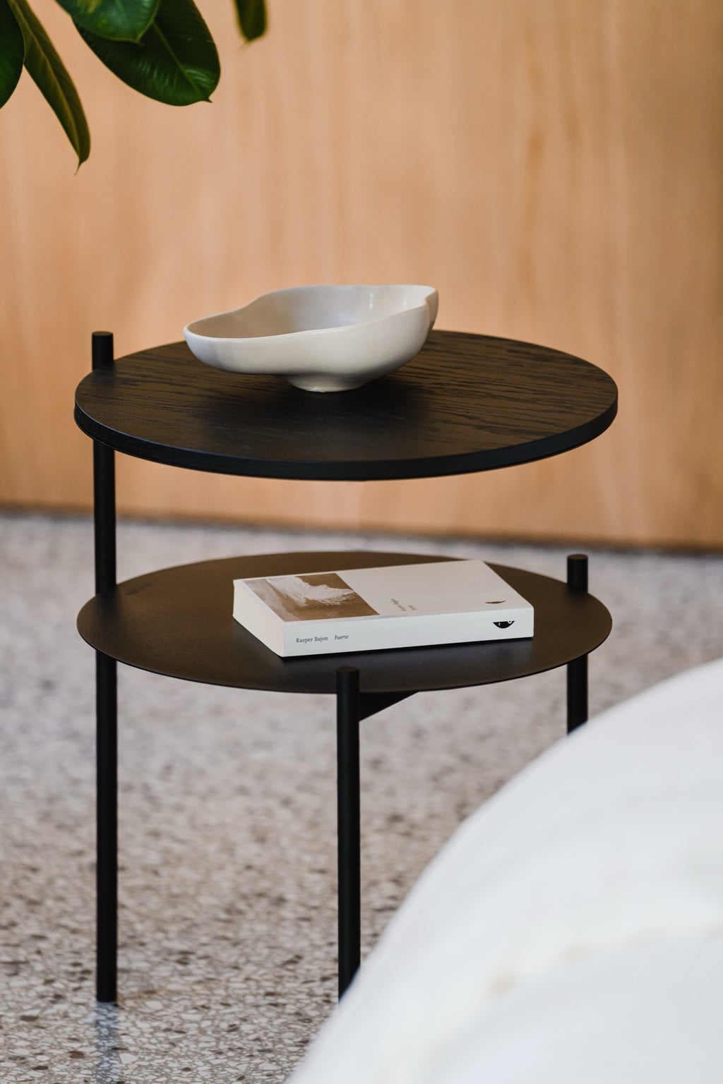 Bedside Table OS -Black Oak