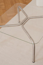 Uku Coffee Table - Stainless Steel