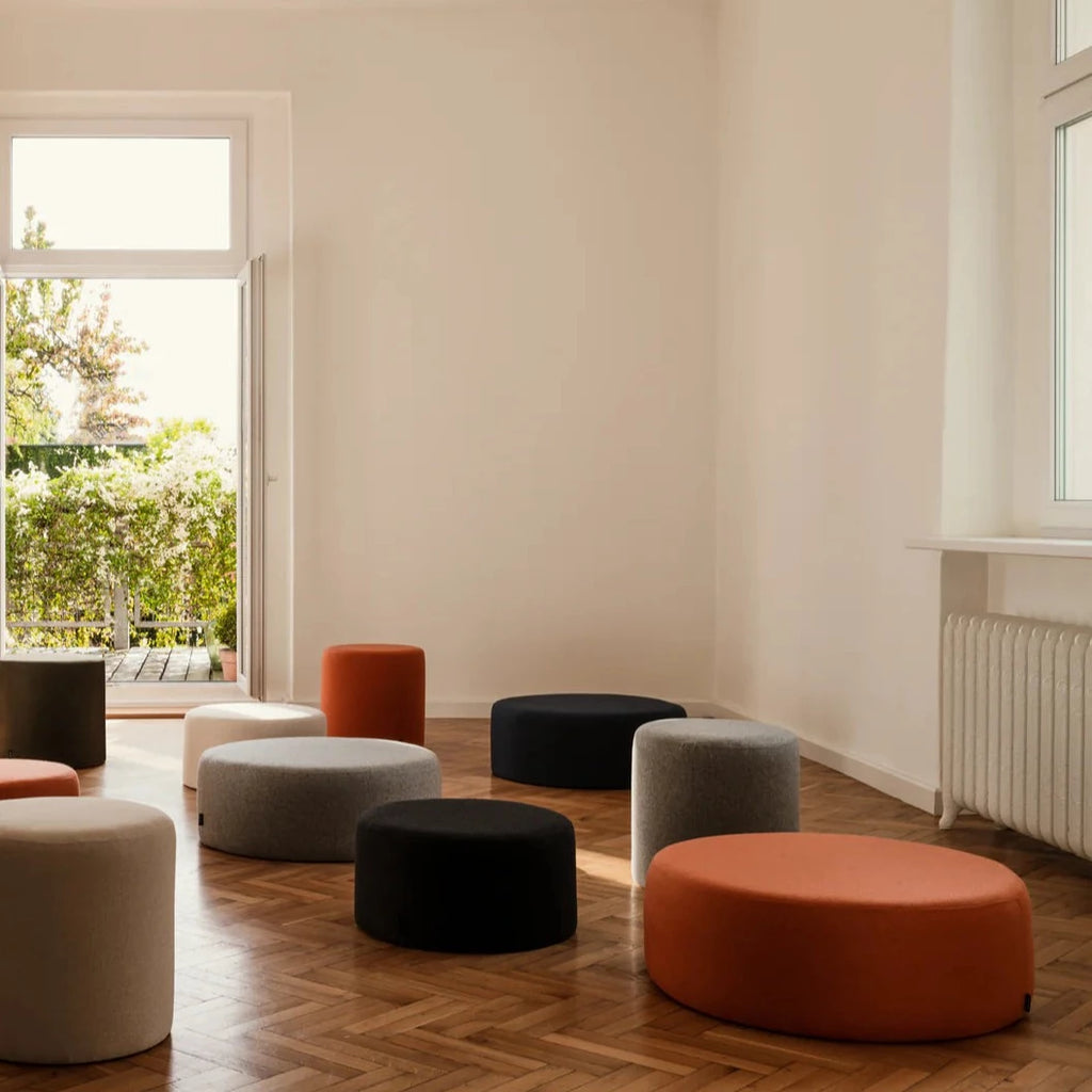 Pouf Folk - Grand - Universal Grey Wool