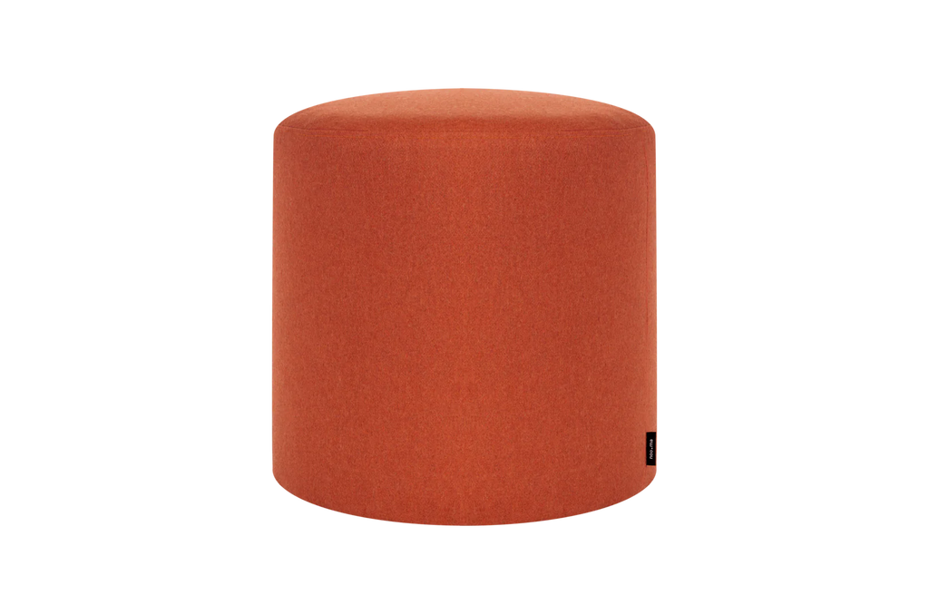 Pouf Folk - Grand - Terracotta Wool