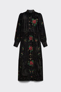 Nappe Long Dress - Black