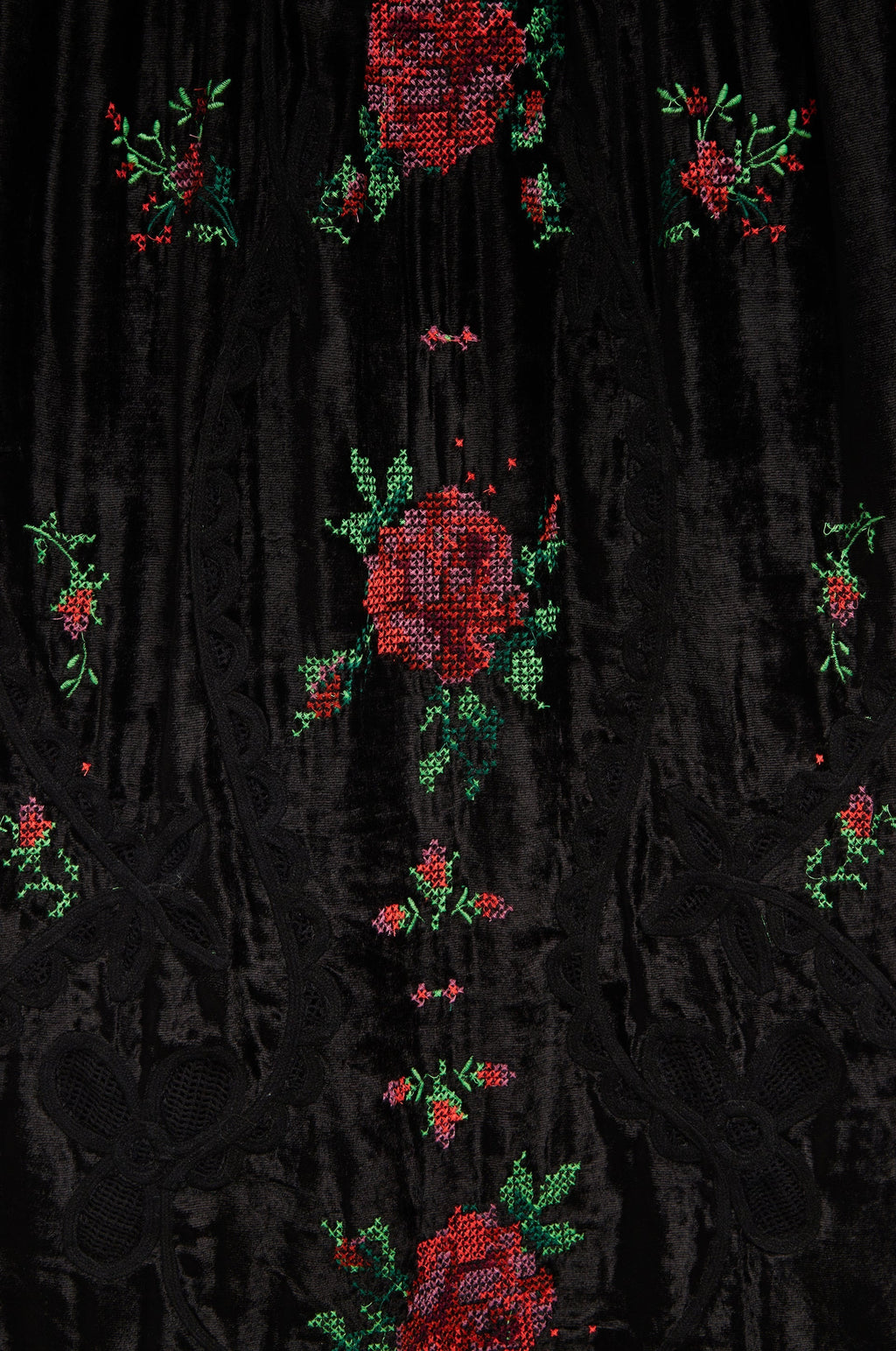 Nappe Long Dress - Black