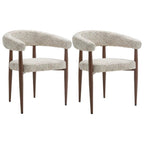 Nour - Pack De 2 Sillones - Tejido Jaspeado - Beige