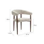 Nour - Pack De 2 Sillones - Tejido Jaspeado - Beige