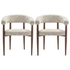 Nour - Pack De 2 Sillones - Tejido Jaspeado - Beige
