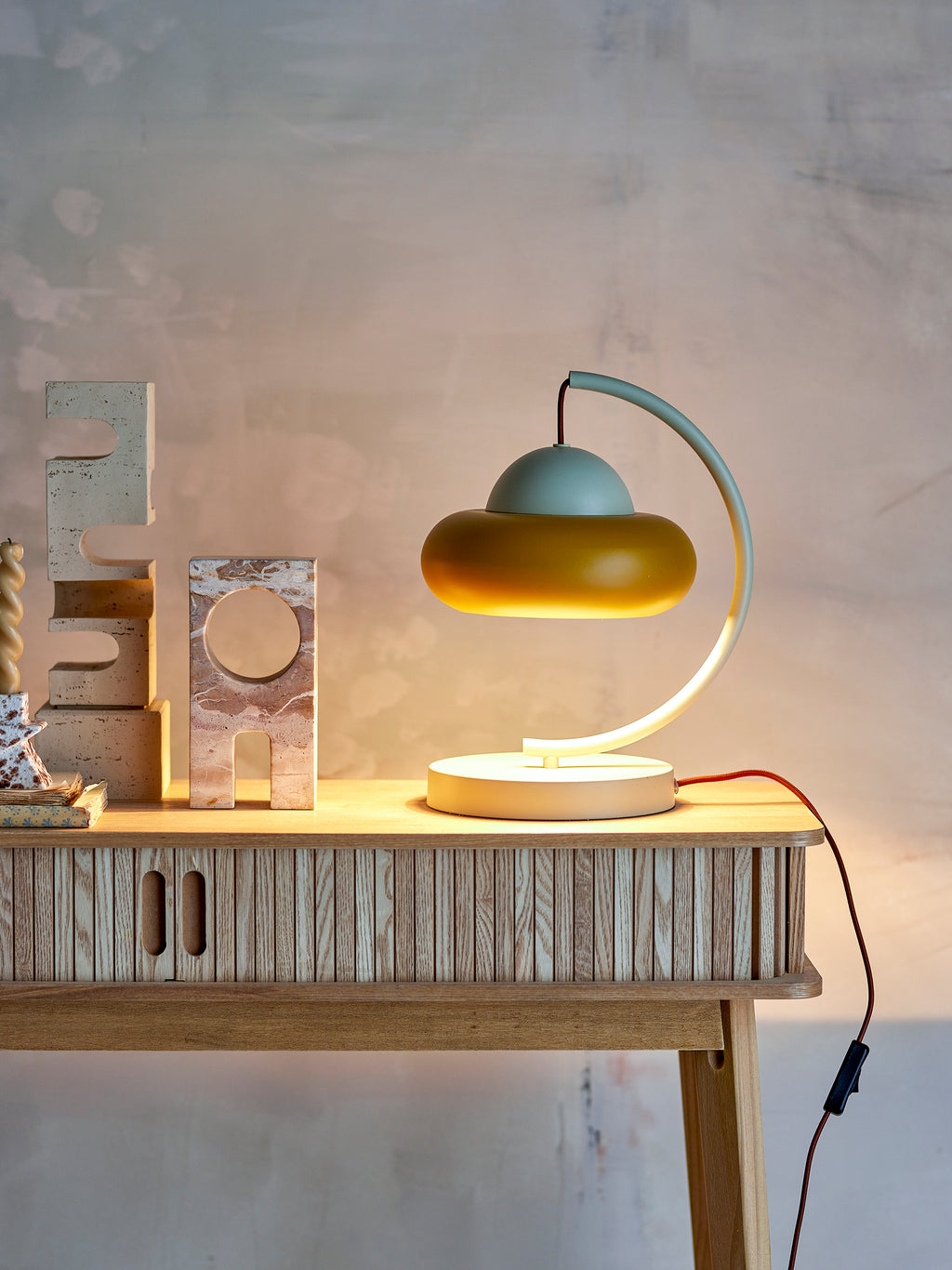 Bubble - Lampe À Poser - Naturel - Métal