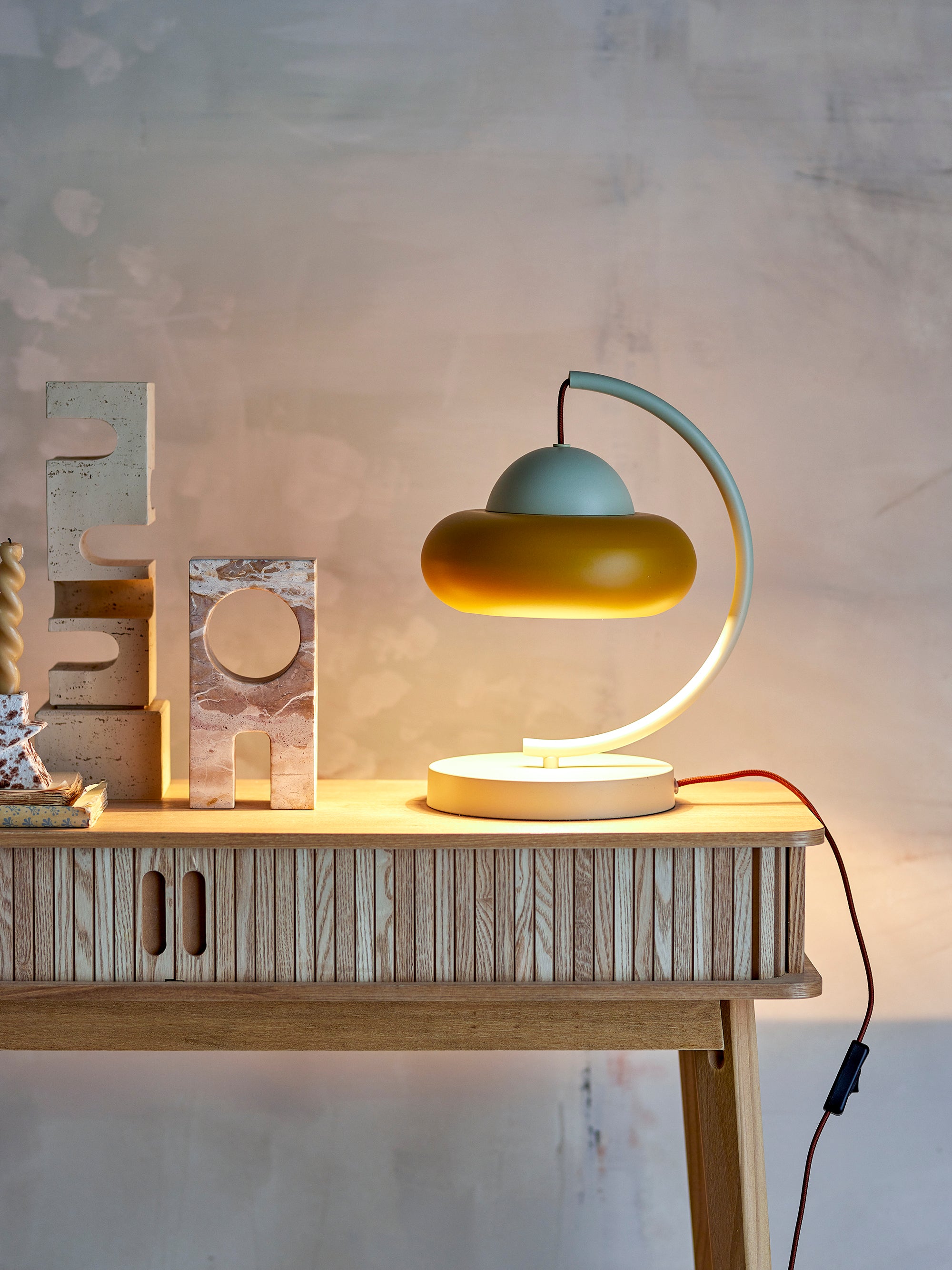 Bubble - Lampe À Poser - Naturel - Métal