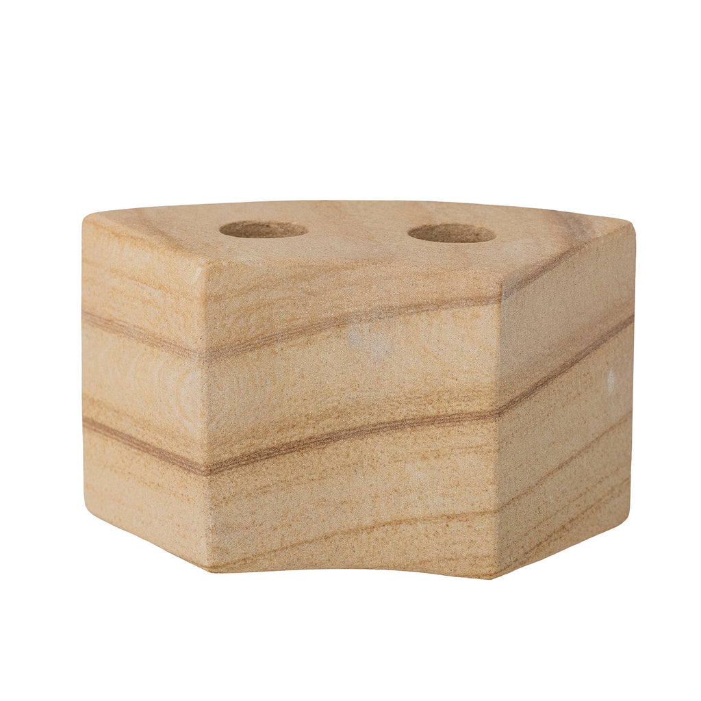 Florida - Set of 4 Candle Holders - Natural - Sandstone
