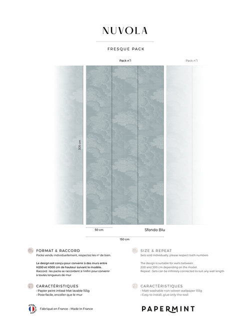 Nuvola Fresco - Fondo Azul