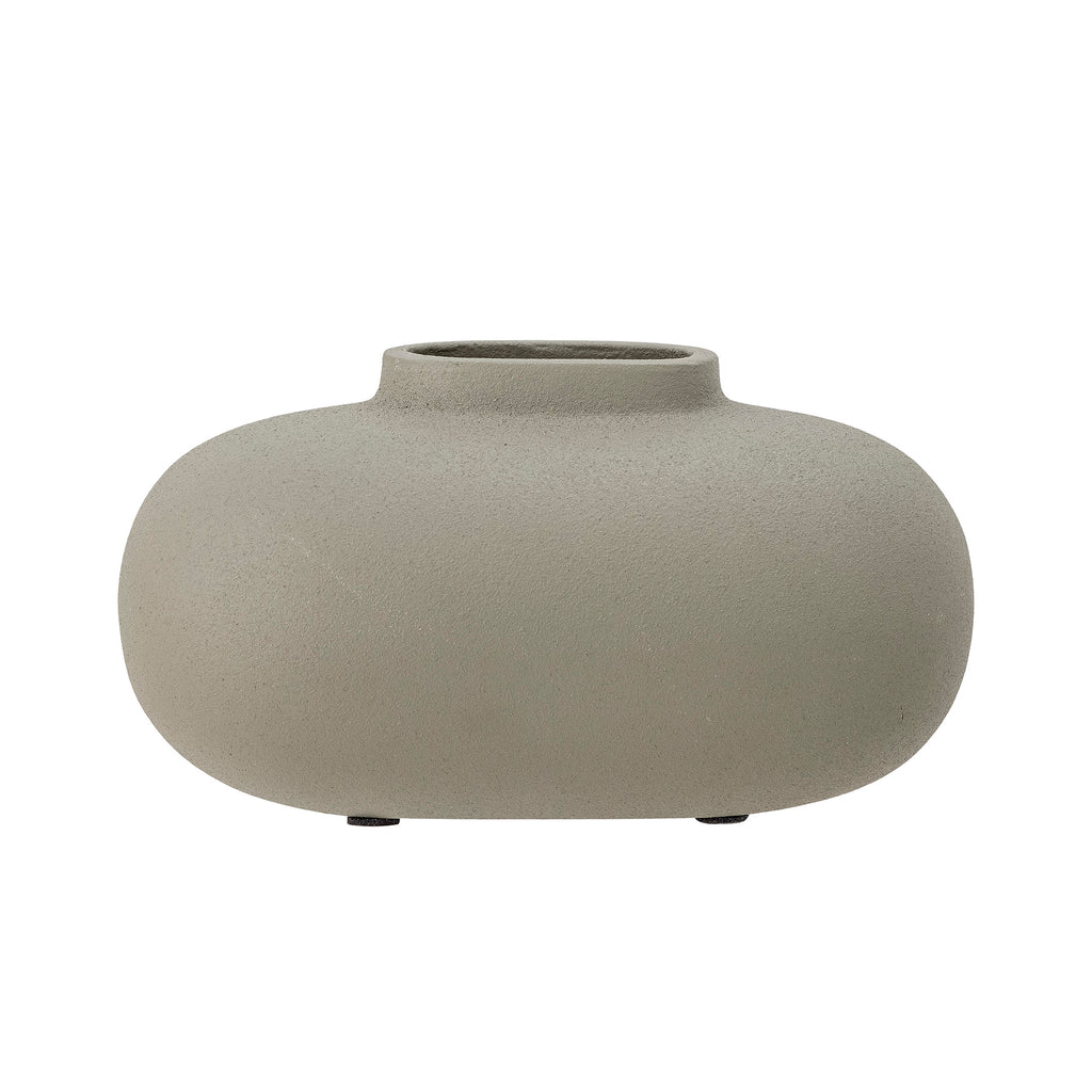 Tezza - Jarrón - Gris - Aluminio