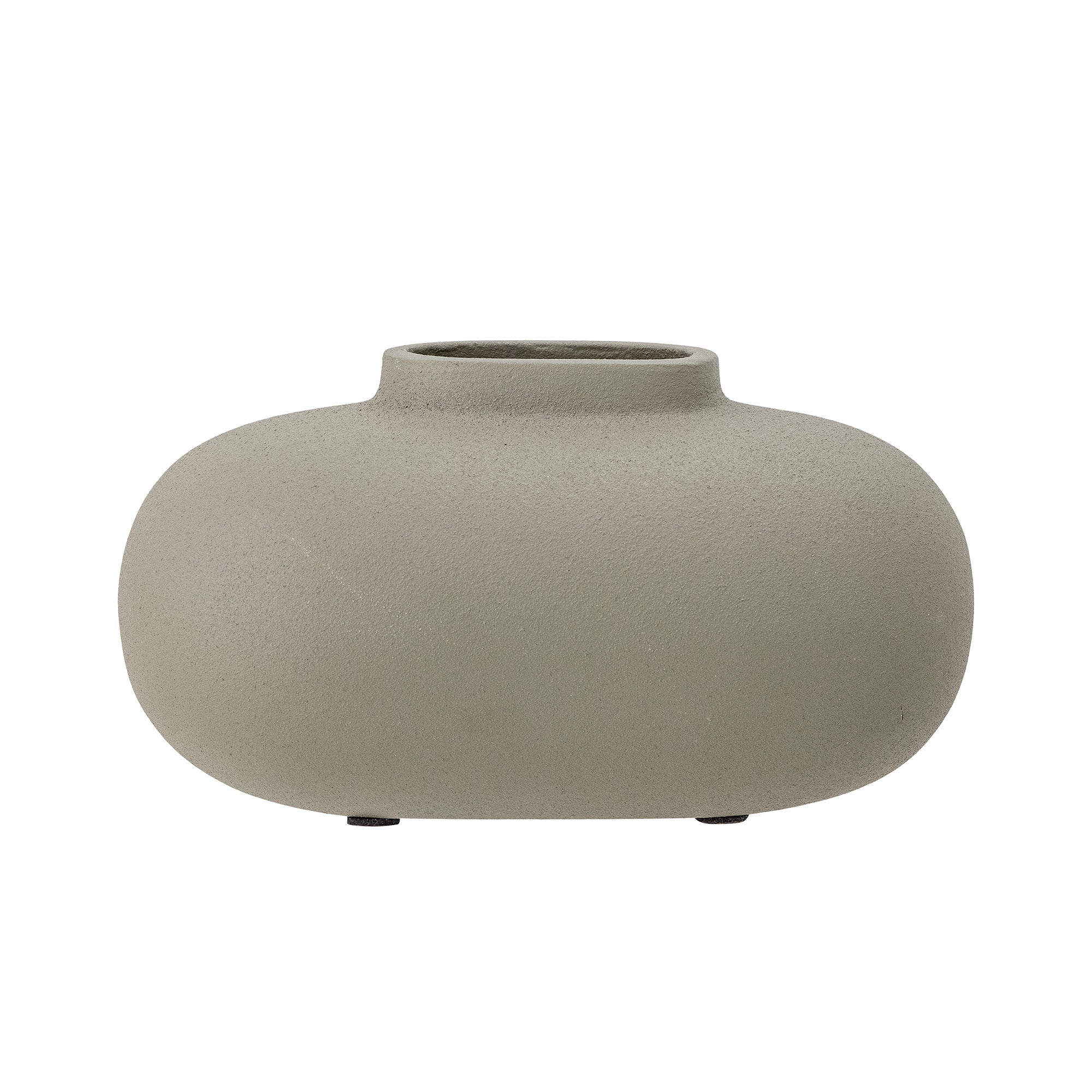 Tezza - Jarrón - Gris - Aluminio