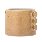 Souri - Set of 4 Plant Pots - Brown - Stoneware
