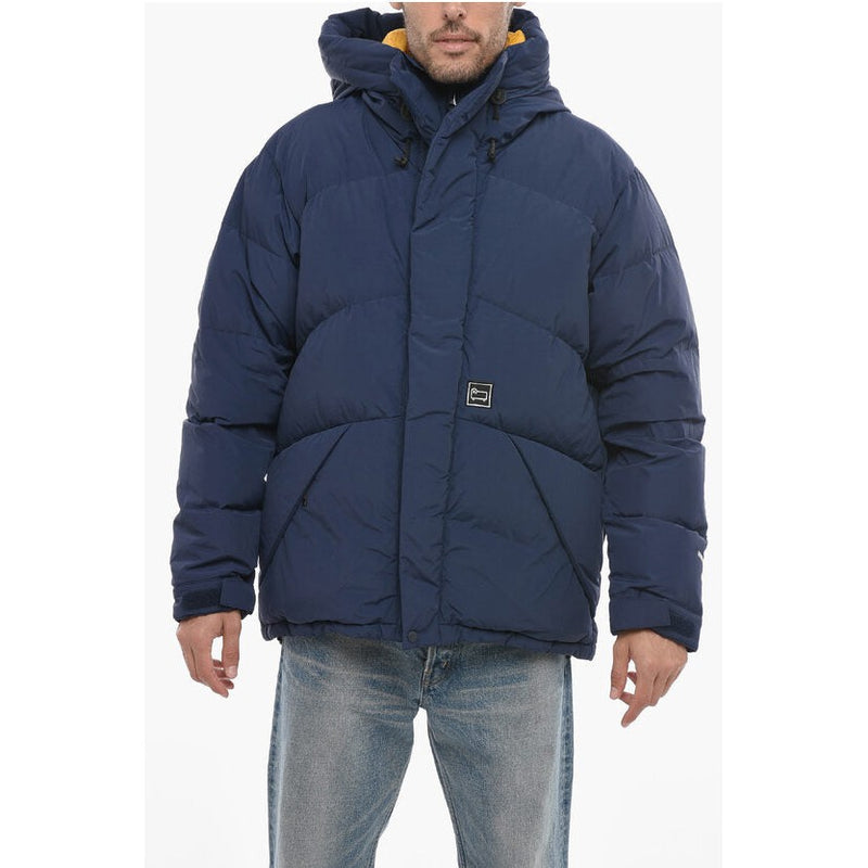 Nylon Greylock Down Jacket With Touch Strap Closure