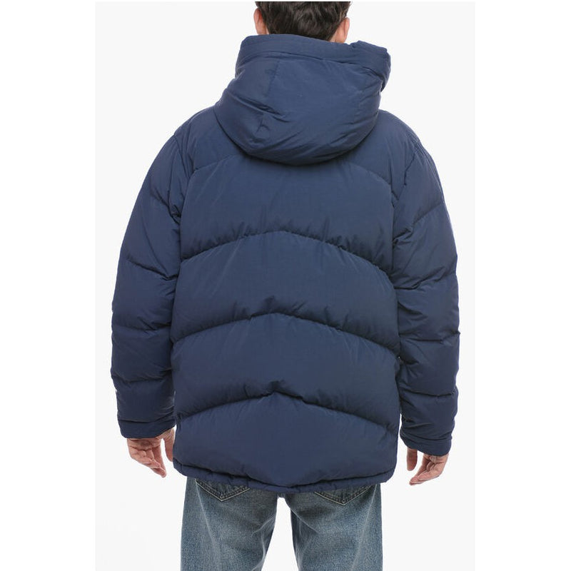 Nylon Greylock Down Jacket With Touch Strap Closure