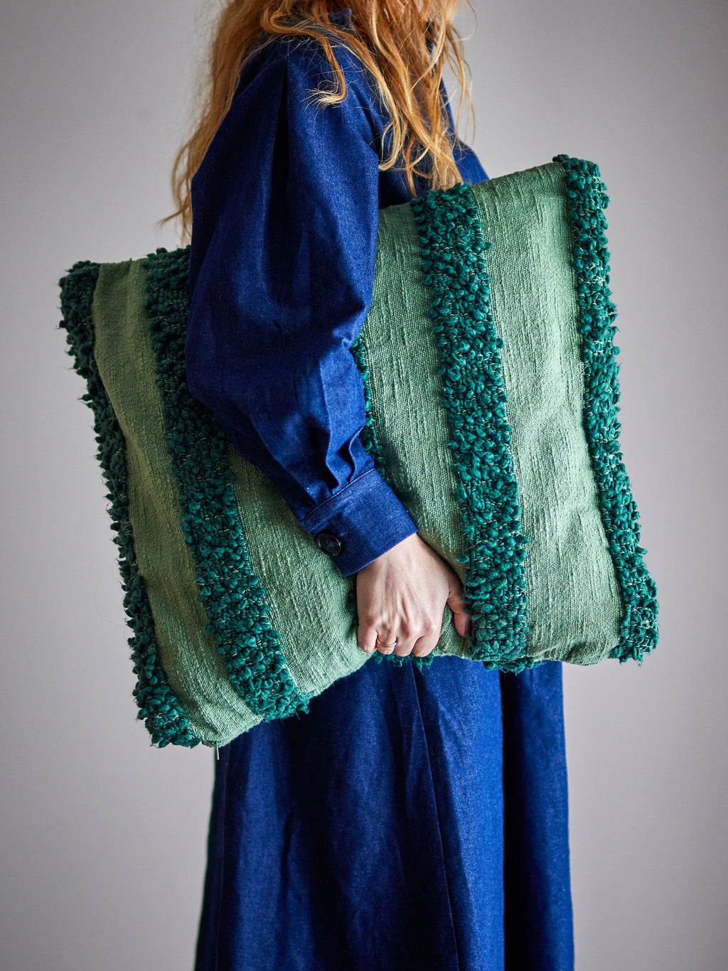 Cory - Cushion - Green - Oeko-Tex® Cotton