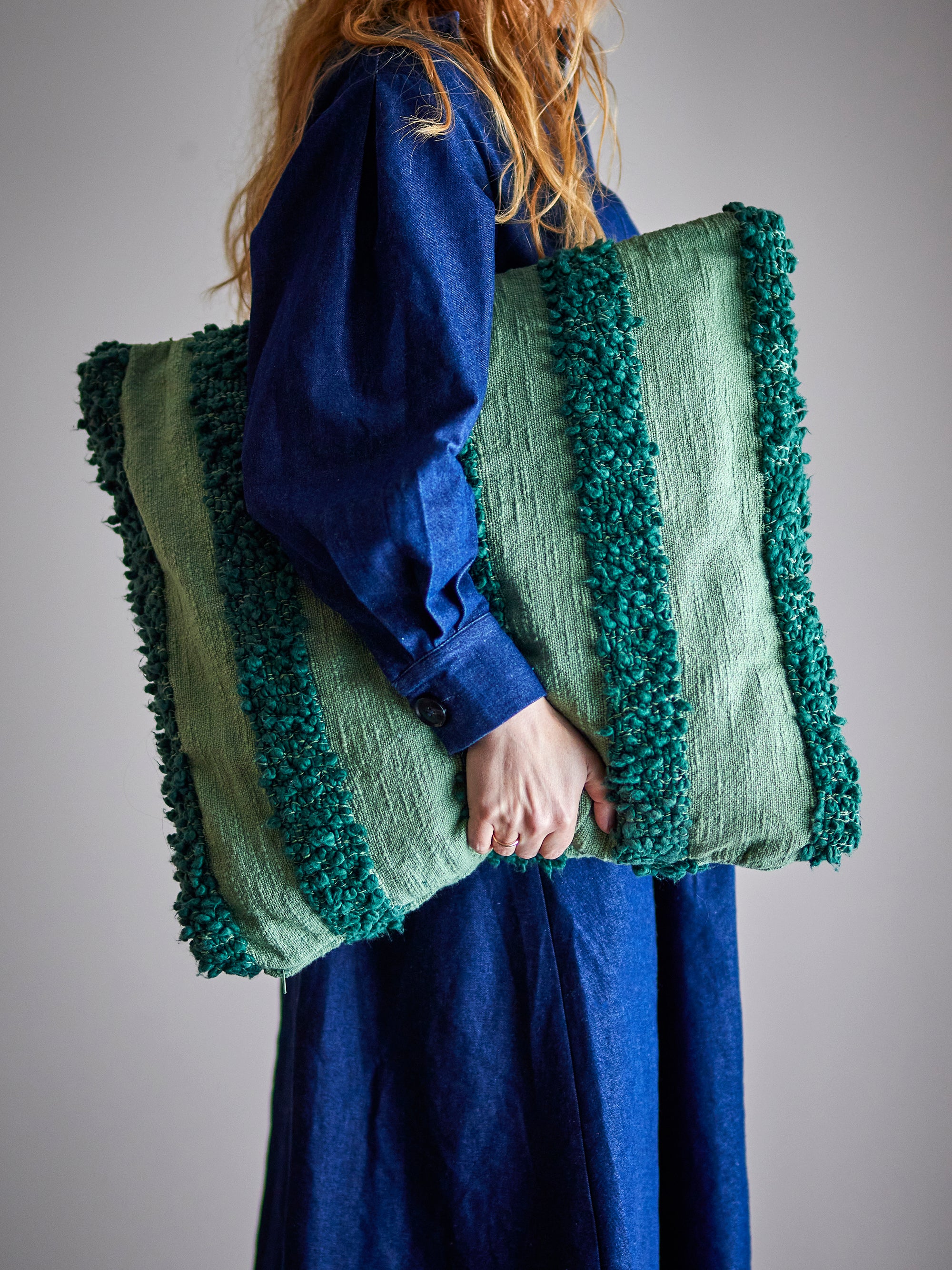 Cory - Cushion - Green - Oeko-Tex® Cotton