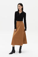 Lily - Jupe - Marron Cacao