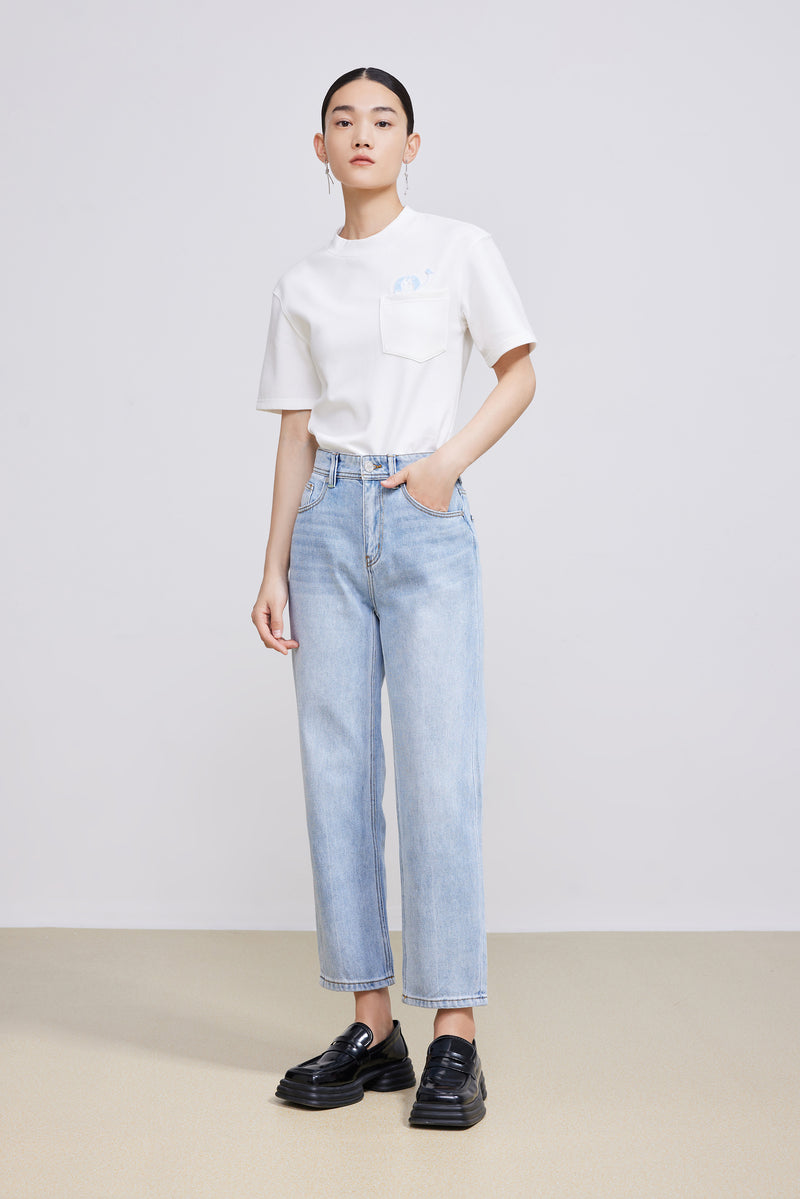 Lily - Pantalon - Gris Clair Bleu