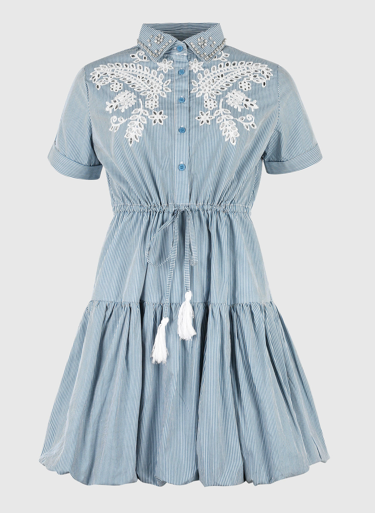 Robe Courte Oasia Rayures