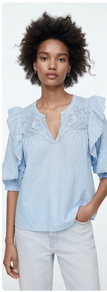 Blusa Ogu - Cielo