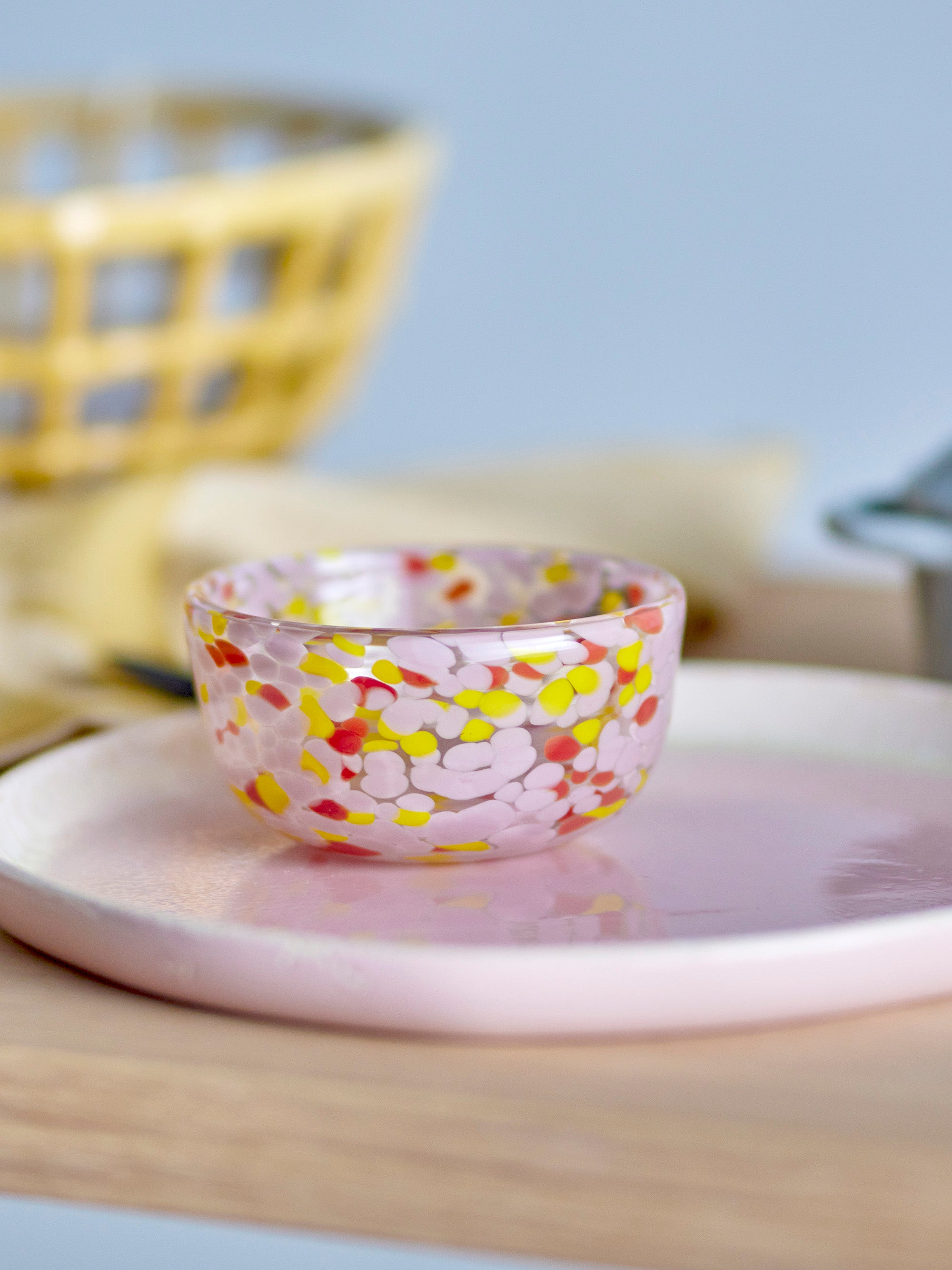Lilya - Bowl - Dusty Pink - Glass