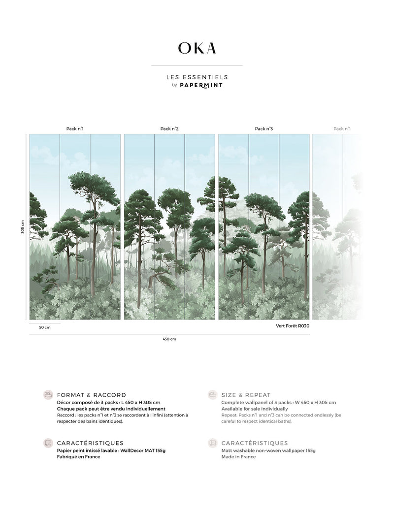 Fresque Oka - Vert Forêt