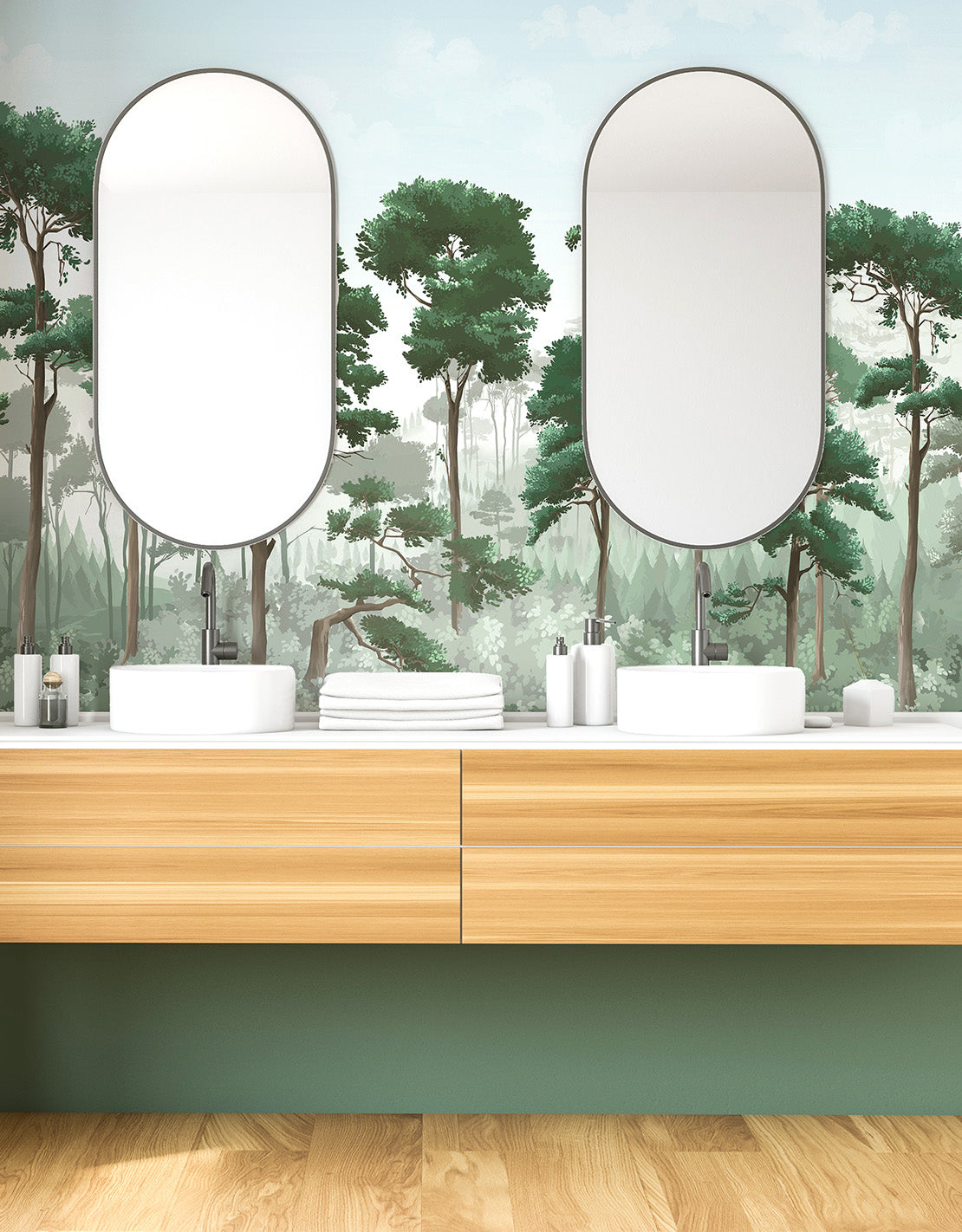 Fresque Oka - Vert Forêt