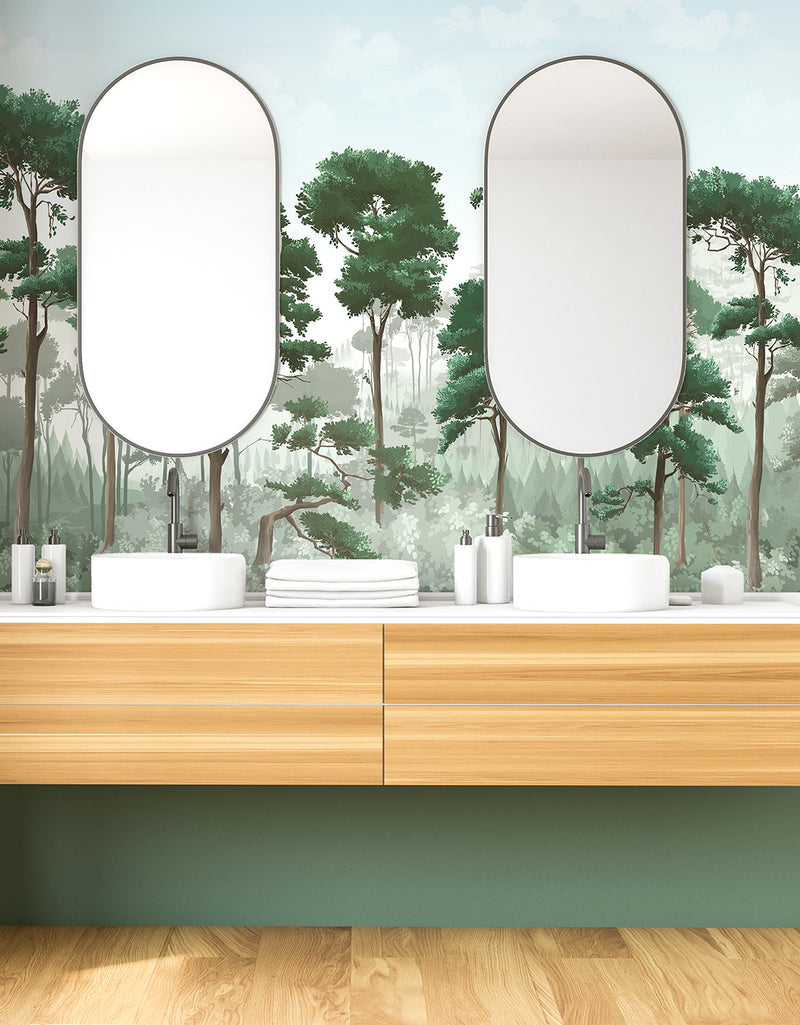 Fresque Oka - Vert Forêt